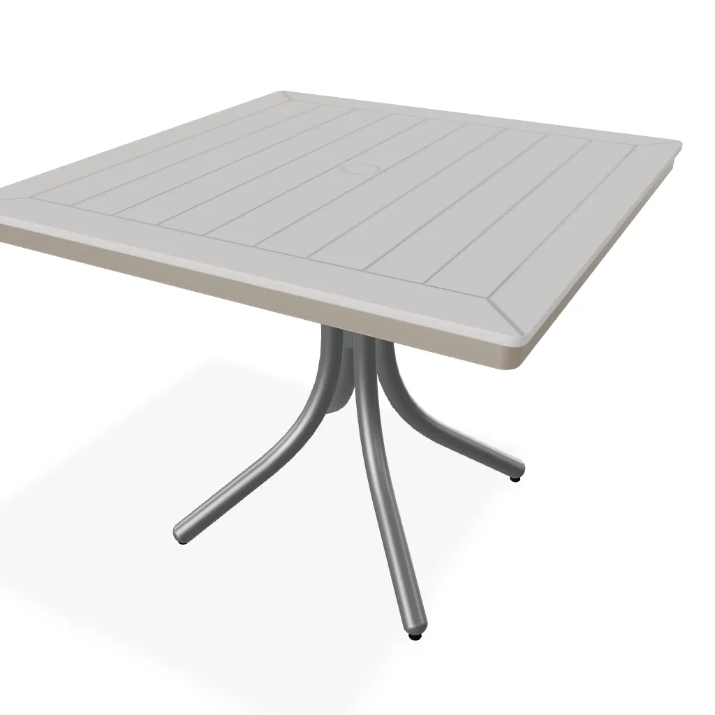 36" Square MGP Slat Top Table By Telescope