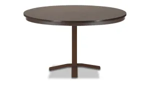 48" Round MGP Slat Top  Pedestal Base Tables By Telescope Casual