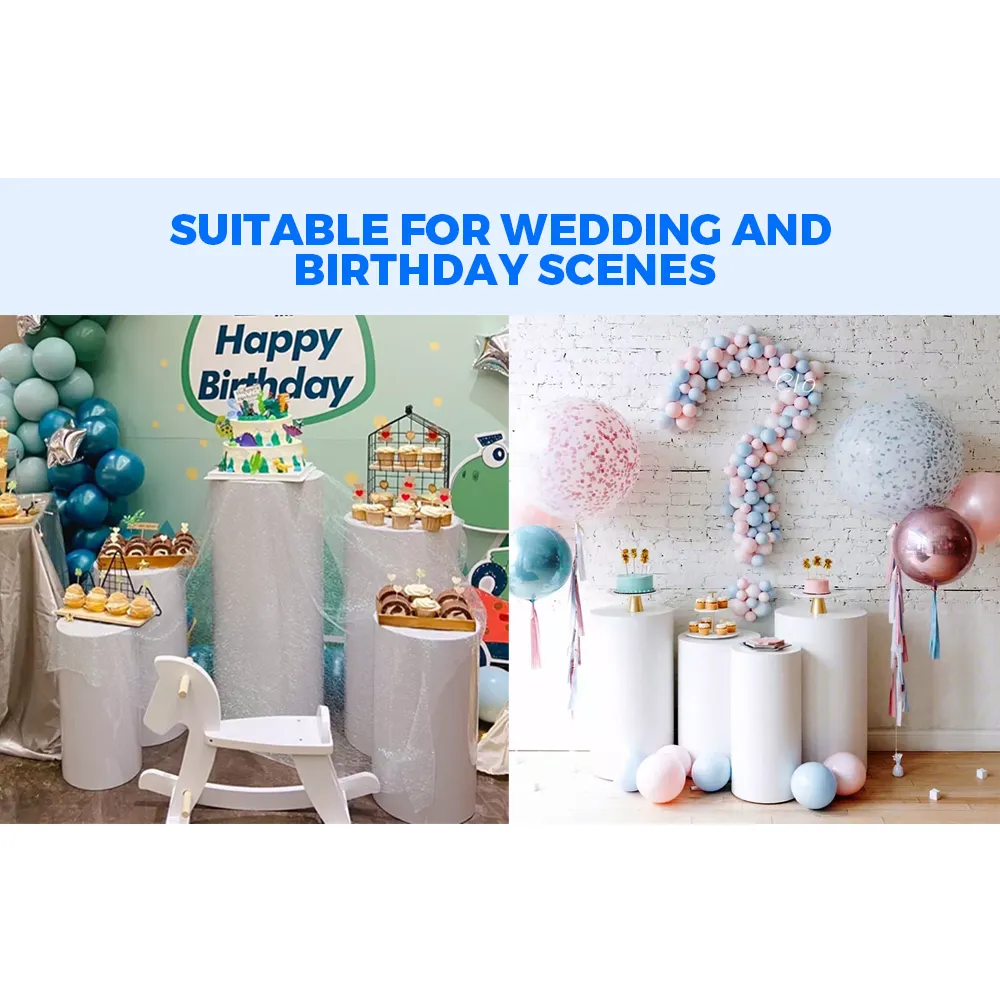 5PCS Round Plinth Cylinder Display Stand | Pedestal Wedding Party Shop Display | AU