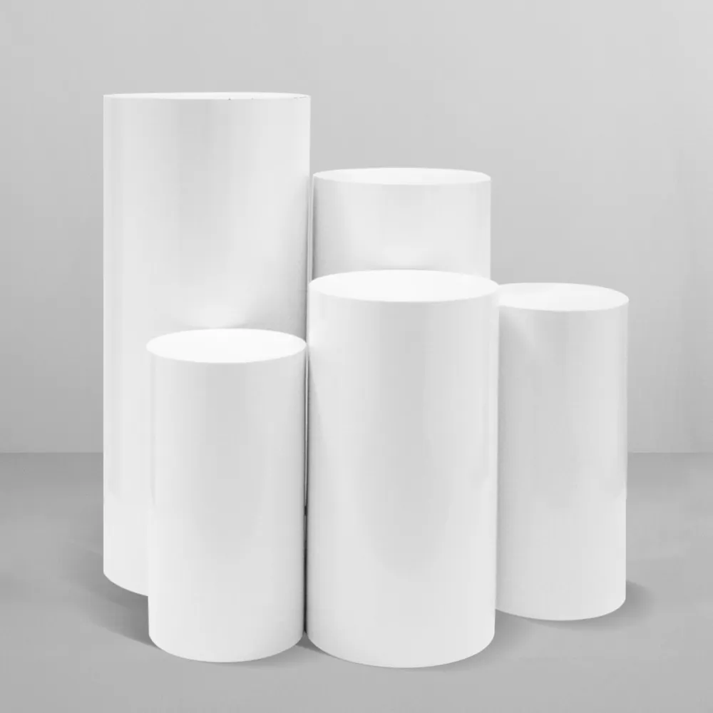 5PCS Round Plinth Cylinder Display Stand | Pedestal Wedding Party Shop Display | AU
