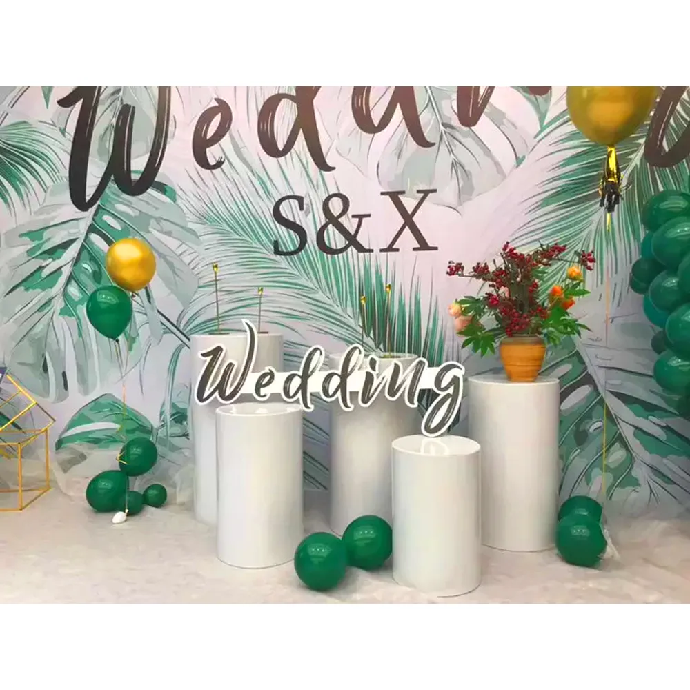 5PCS Round Plinth Cylinder Display Stand | Pedestal Wedding Party Shop Display | AU