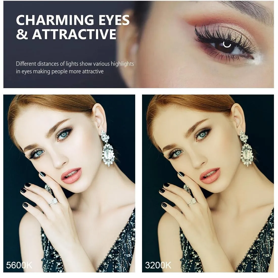 7.9 Ring Selfie Light with Dual Colour Led for Vlogging & Photography