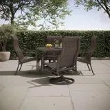 Andover Woven Bucket High Back Swivel Rocker by Tropitone