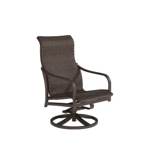 Andover Woven Bucket High Back Swivel Rocker by Tropitone