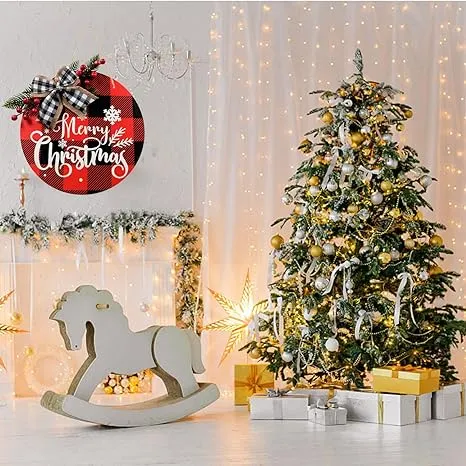 Babymoon Christmas Wooden Wreth | Decorative Ad-ons | Photography Prop | Wall Hanging