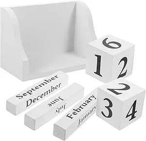 Babymoon Milestone Timeline Wooden Calendar Blocks | Add-ons | Baby Photoshoot Props|  White