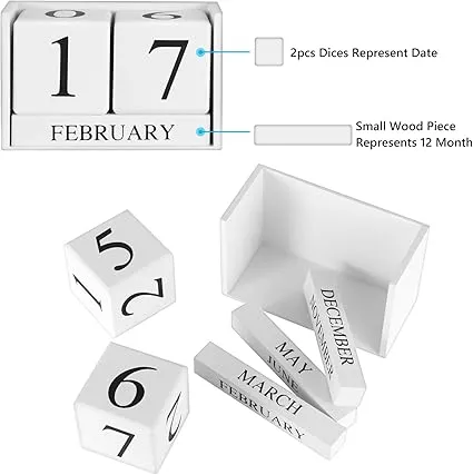 Babymoon Milestone Timeline Wooden Calendar Blocks | Add-ons | Baby Photoshoot Props|  White