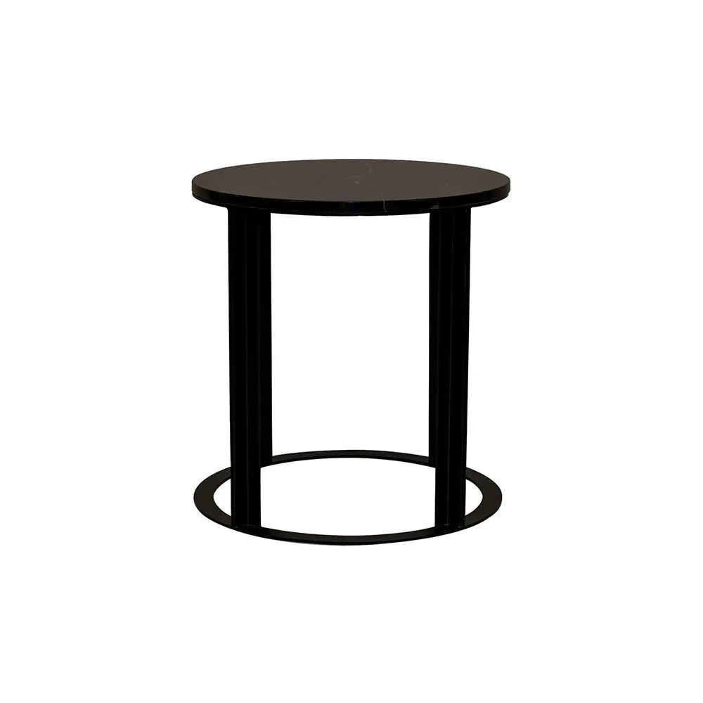 Bowie Marble Side Table - Black