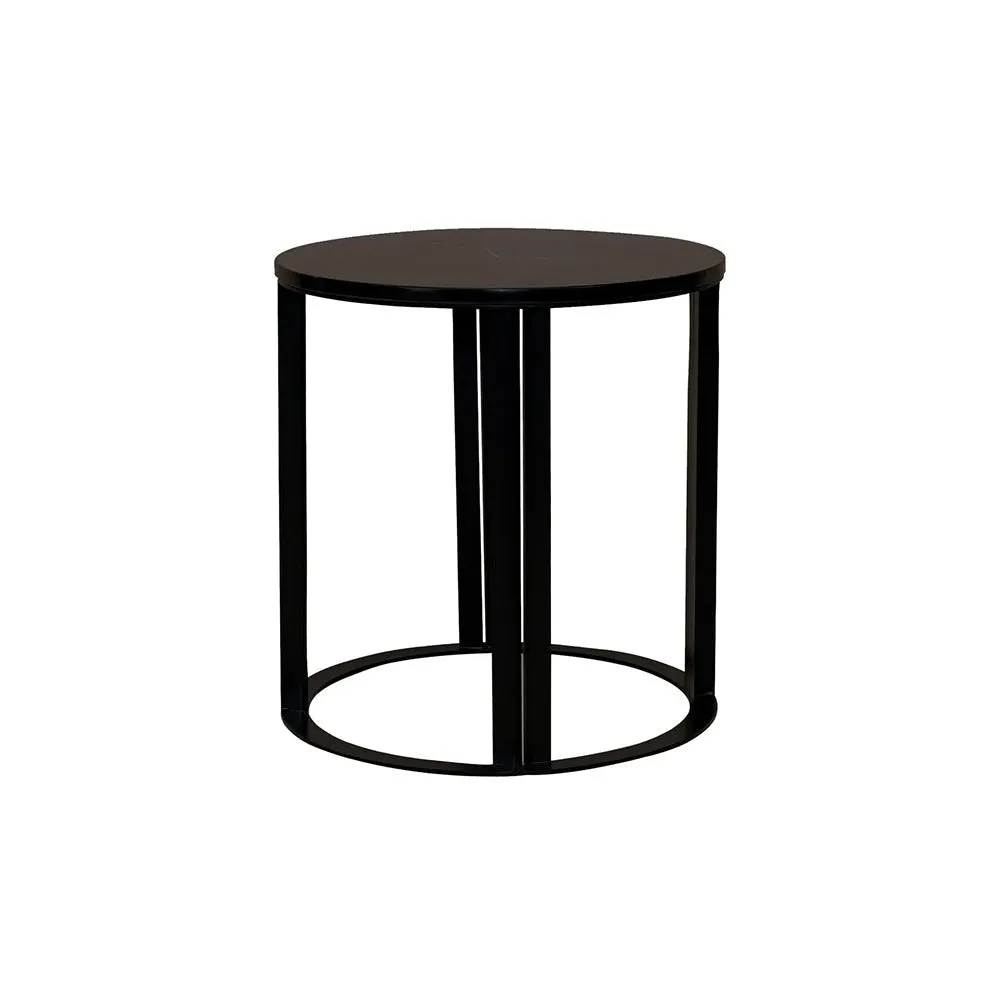 Bowie Marble Side Table - Black
