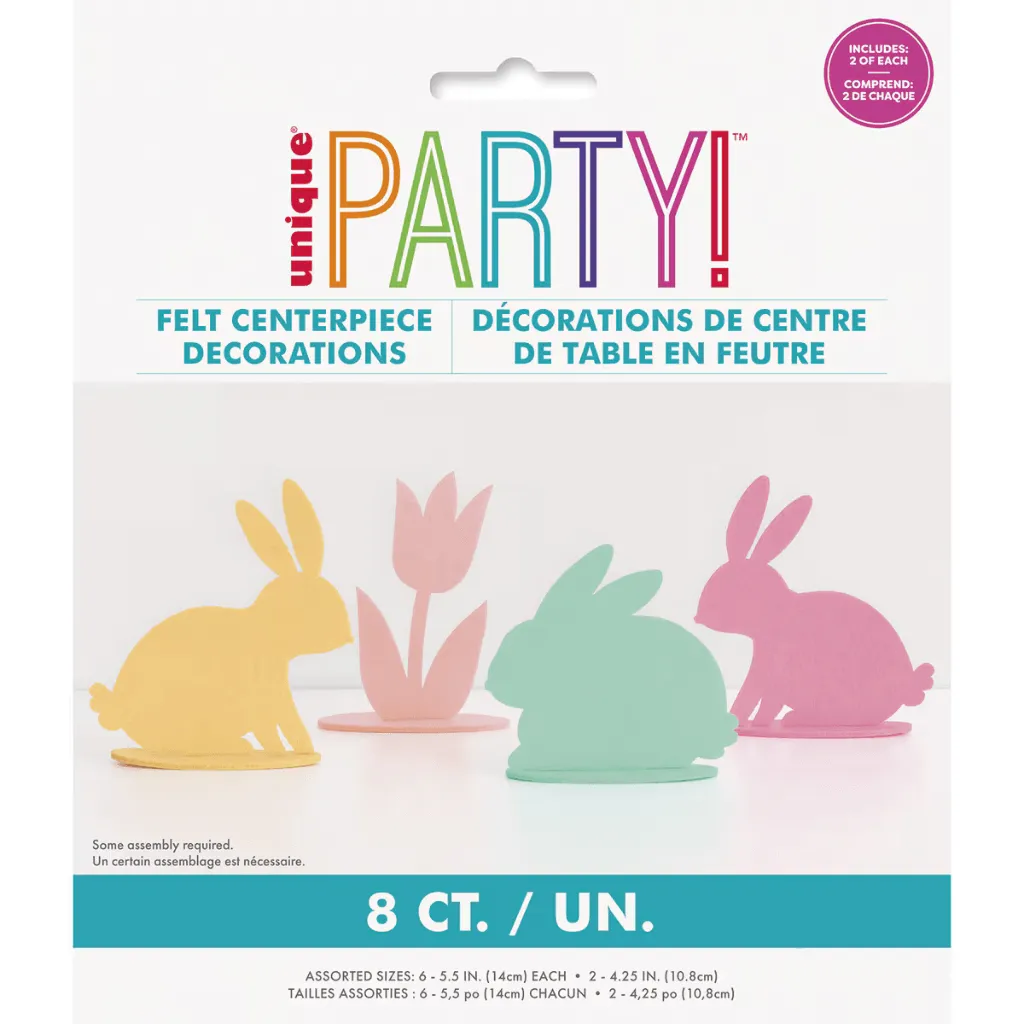 Bunny Felt Centrepiece Decorations