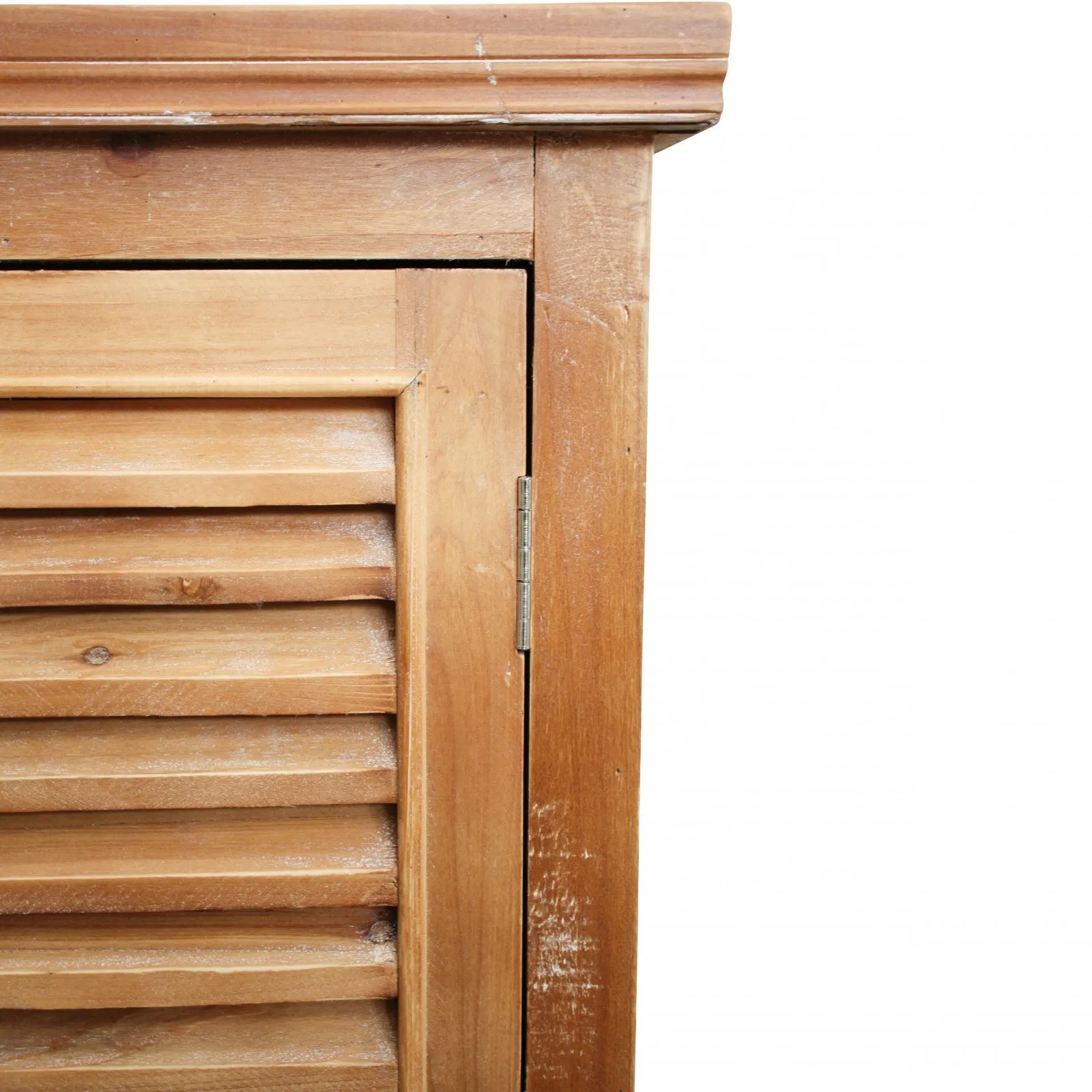 Cabinet Low 4 Door Louvre Natural