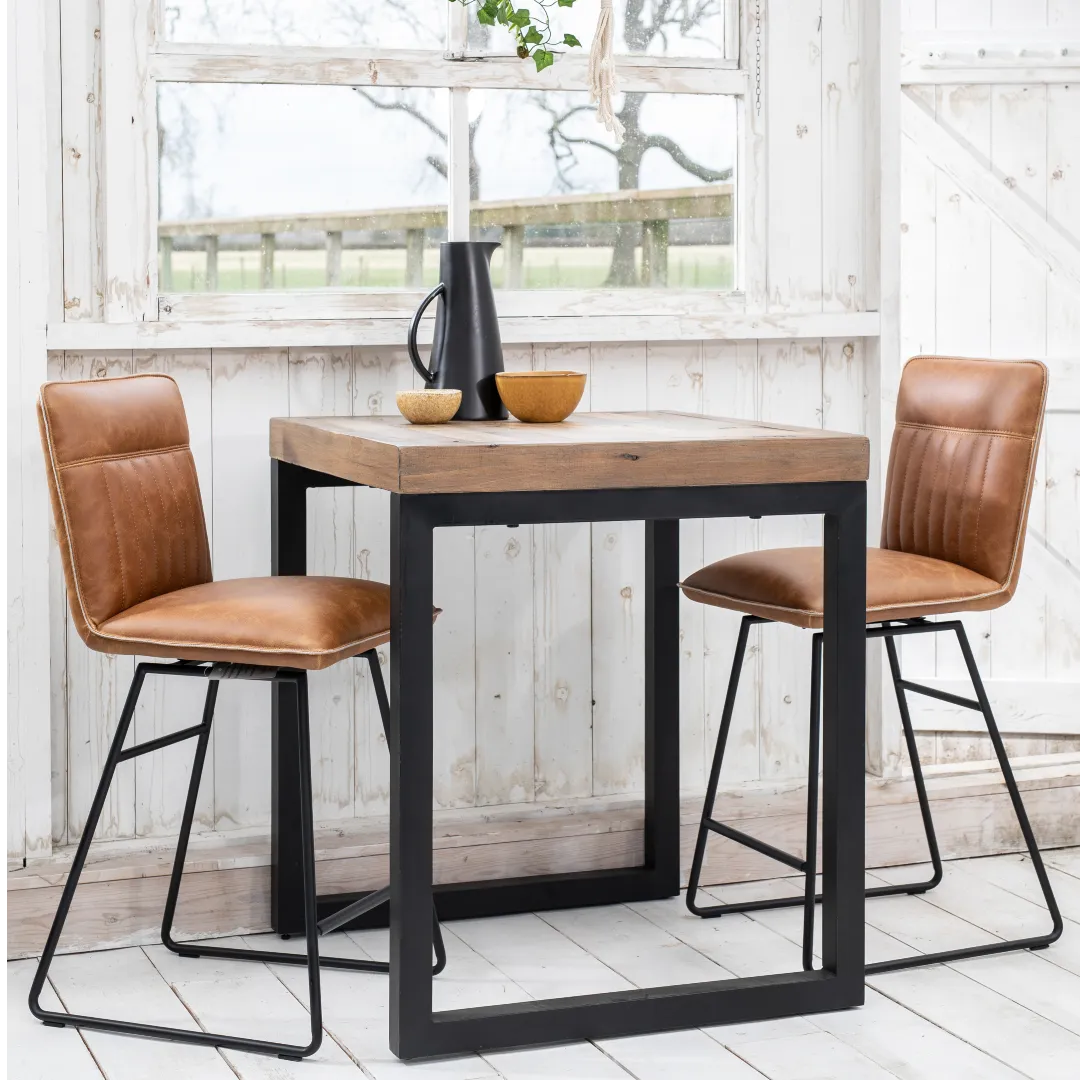 Cooper Tan PU Leather Counter Dining Bar Stool (Pair)