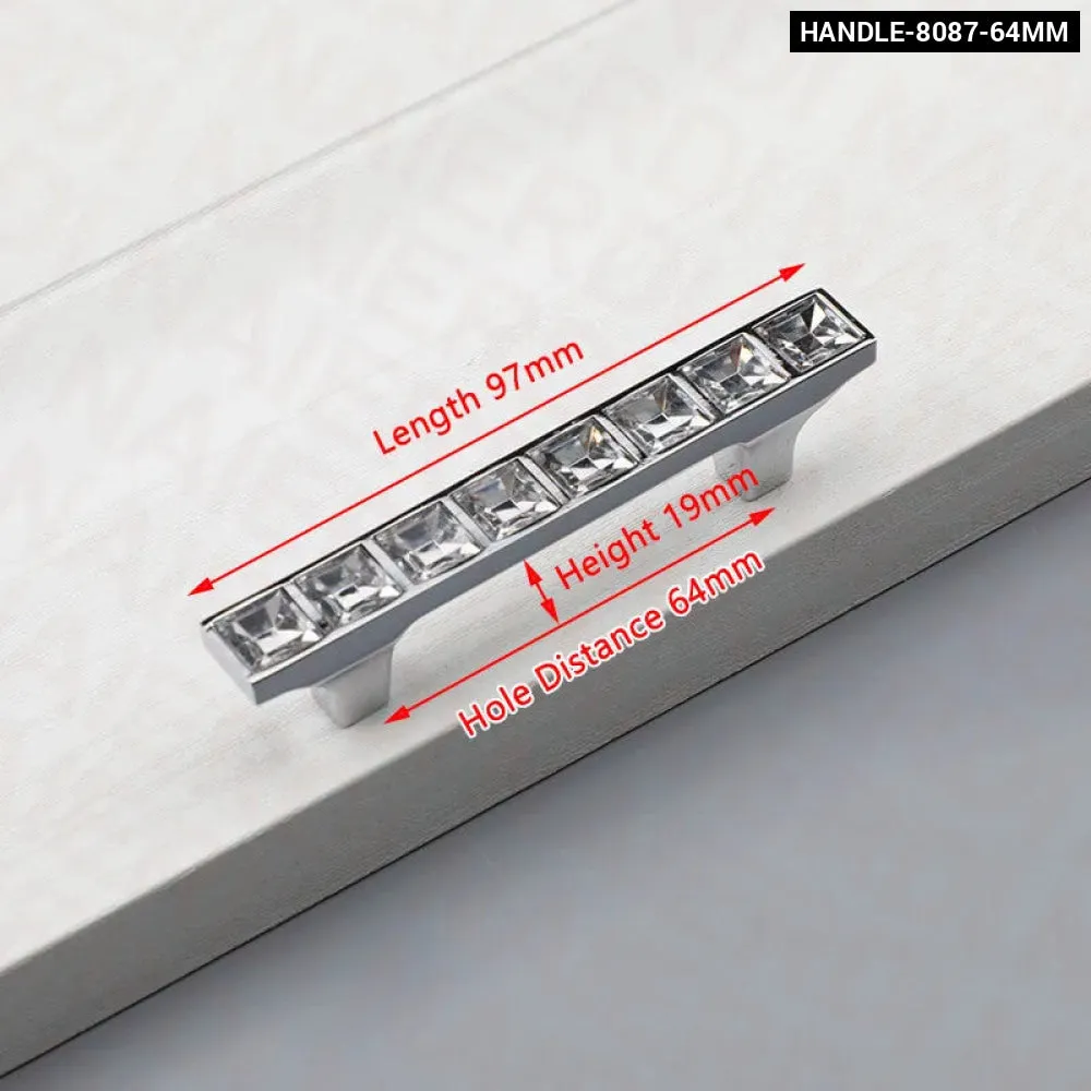 Crystal Cabinet Handles for Furniture