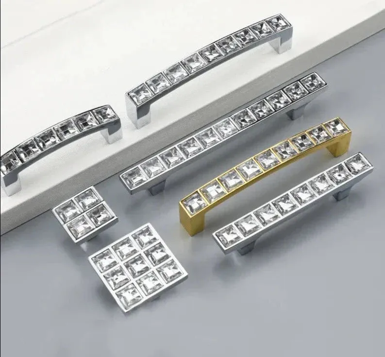 Crystal Cabinet Handles for Furniture