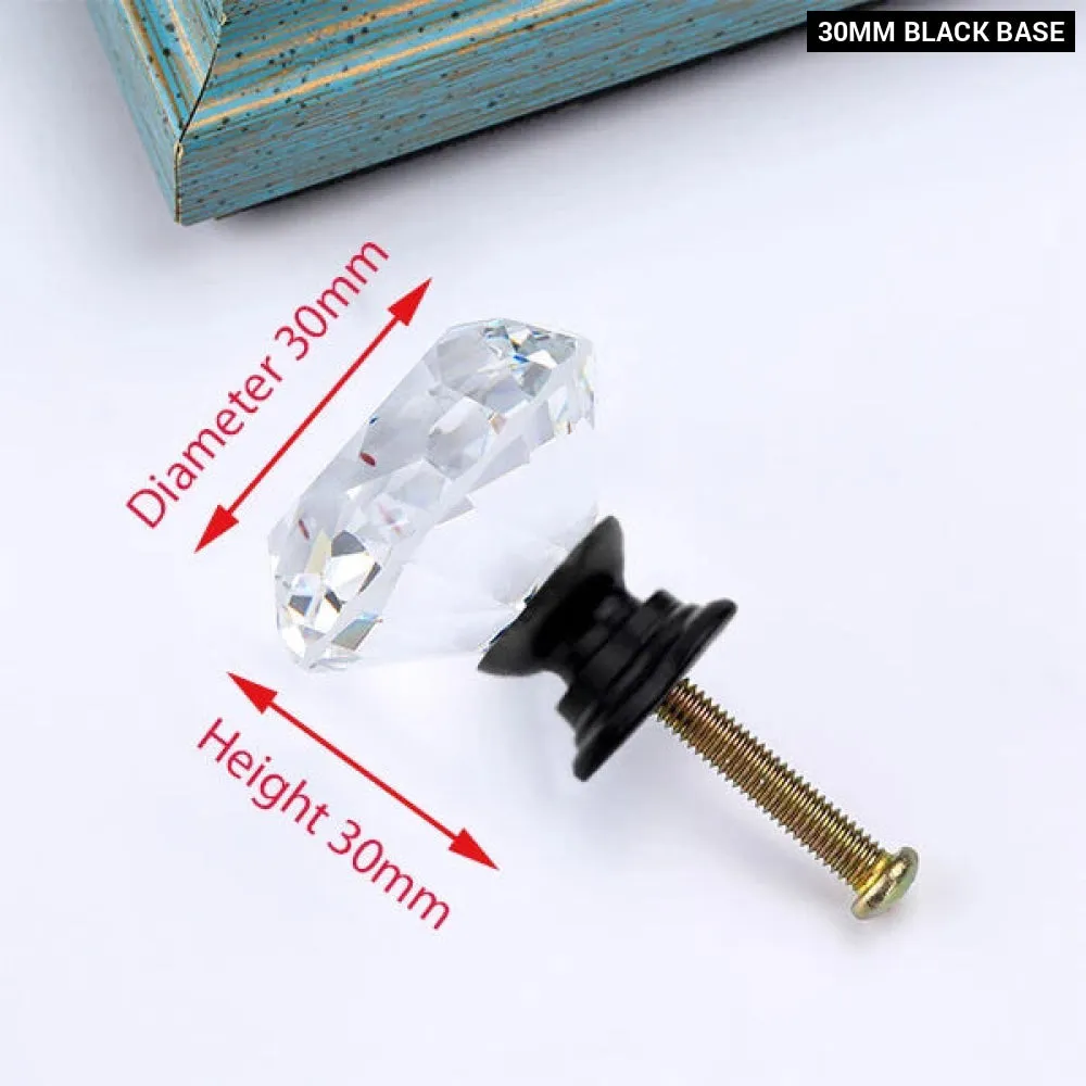 Crystal Glass Diamond Knobs for Cabinets