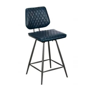 Dalton Navy PU Leather Counter Dining Bar Stool