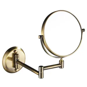 FC 8" Magnifying Mirror and 304 Grade Stainless Steel Body Two-Sided 360° Swivel Mirror/Makeup Mirror/Vanity Mirror Wall Mounted with 3X Magnification (Antique)