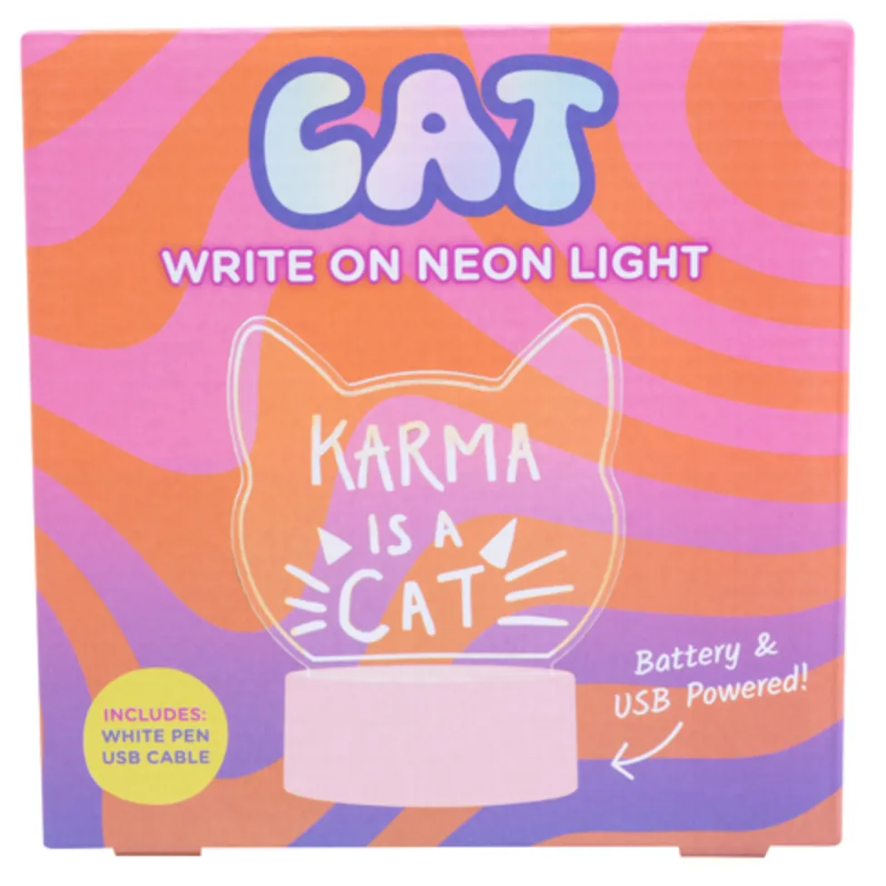 Fizz Creations Cat Write On Acrylic Light