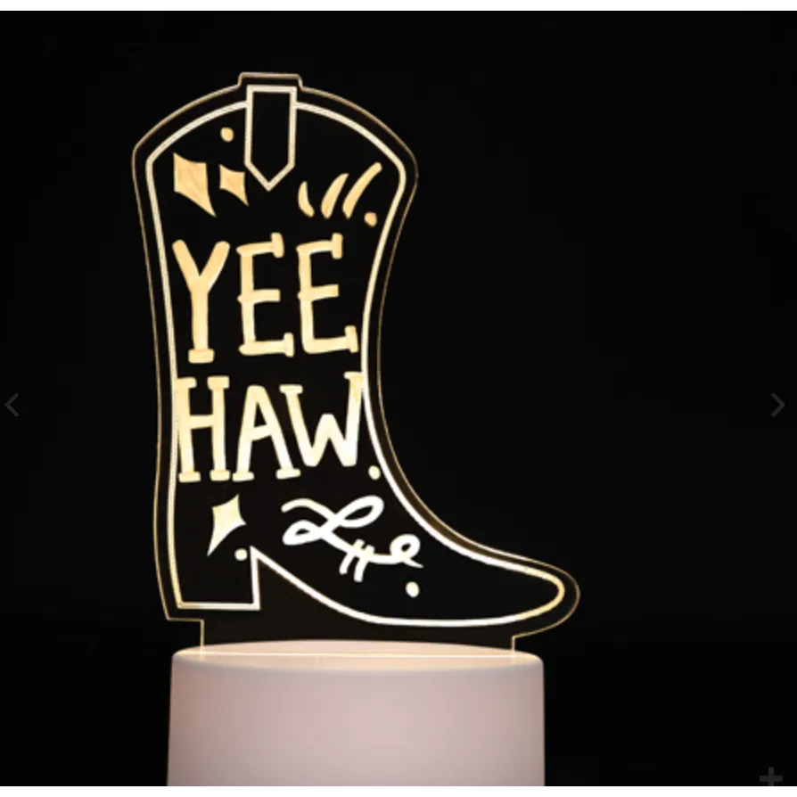 Fizz Creations Cowboy Boot Write On Acrylic Light