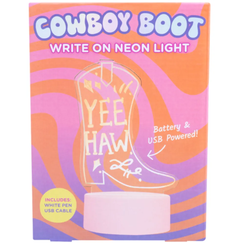 Fizz Creations Cowboy Boot Write On Acrylic Light