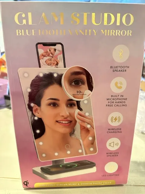 Glam Studio Vanity Mirror & Bluetooth Speaker