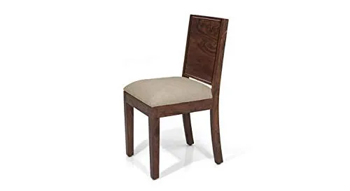 Krishna Wood Decor 4 Seater Wood Round Dining Table 4 Seater With Chairs|Round Table With 4 Chairs Set|Round Dining Table 4 Seater Wooden|4 Seater Dining Table Set|Dining Room Furniture|Teek Finish