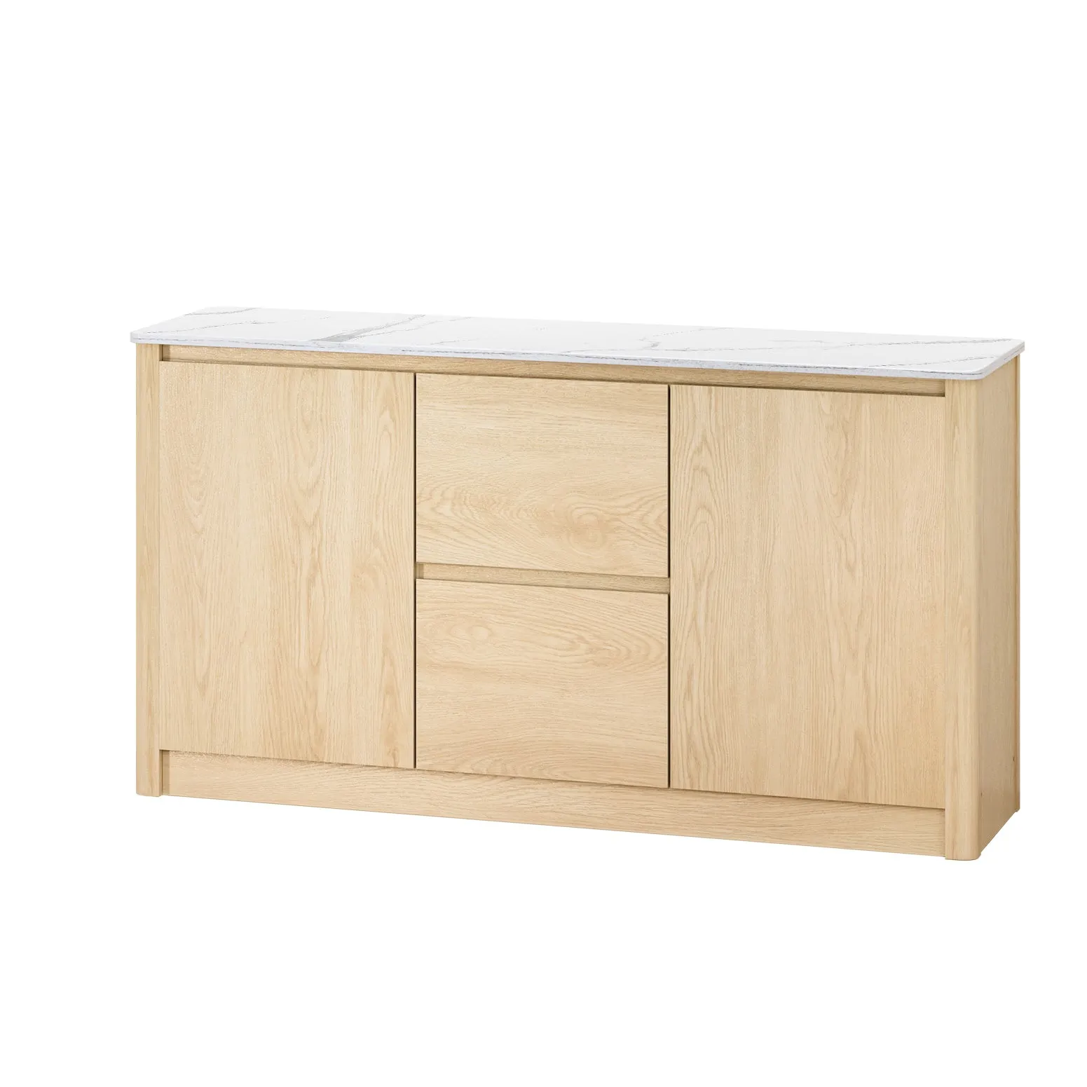 Marble Style Buffet Sideboard, Storage Drawers - Artiss