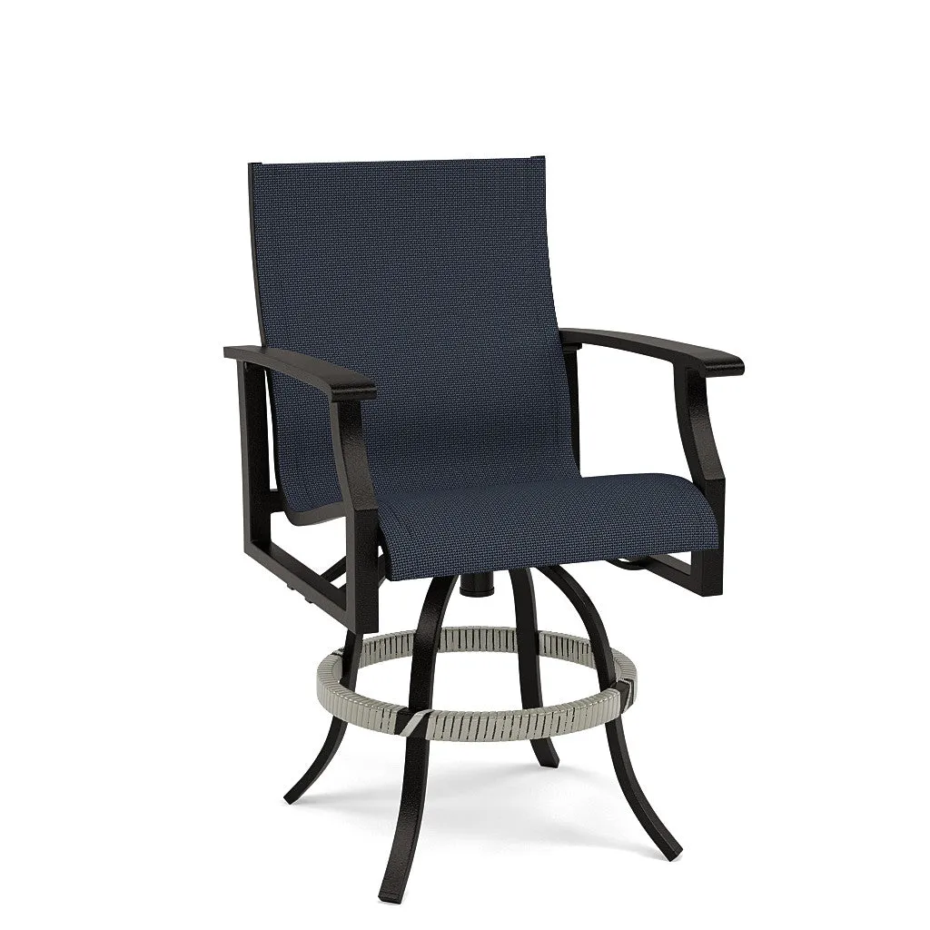 Newport Sling Swivel Balcony Barstool