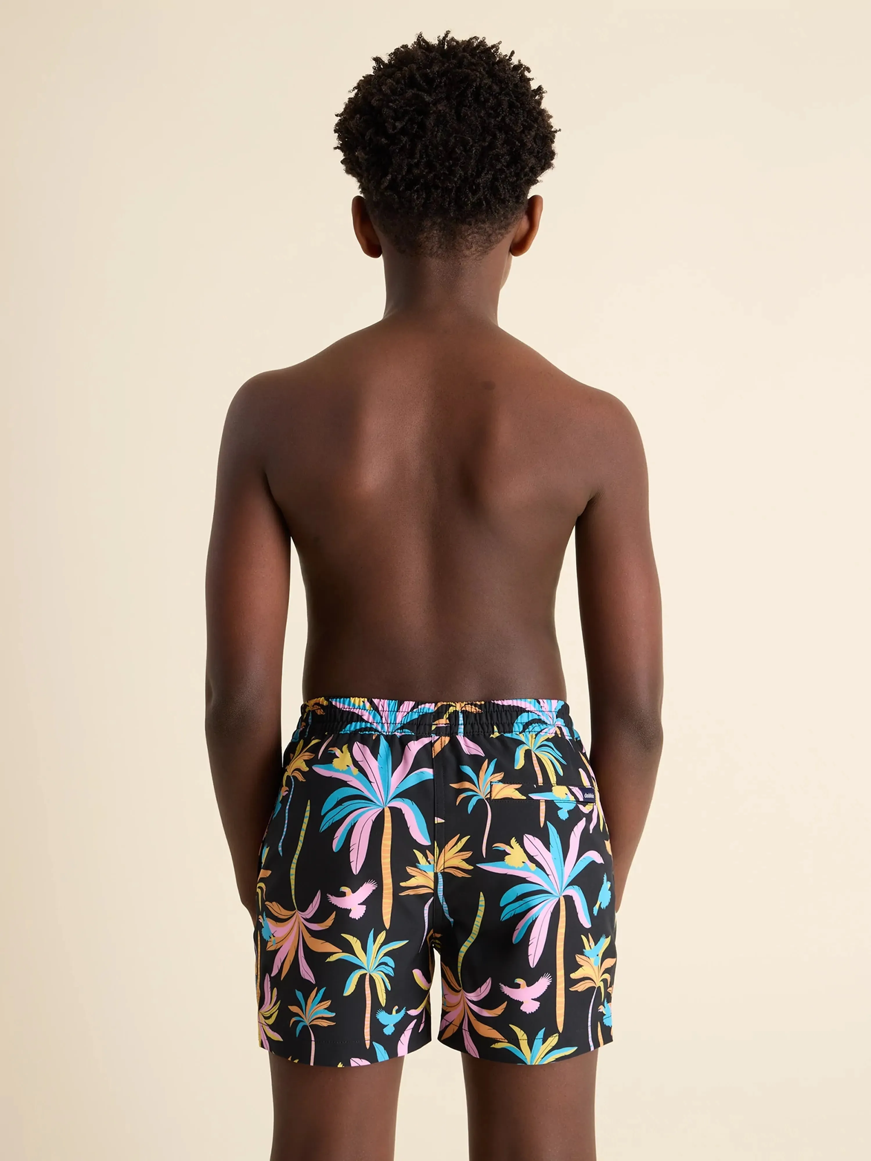 The Black Light Nights (Boys Lined Classic Swim Trunk- Shorter)