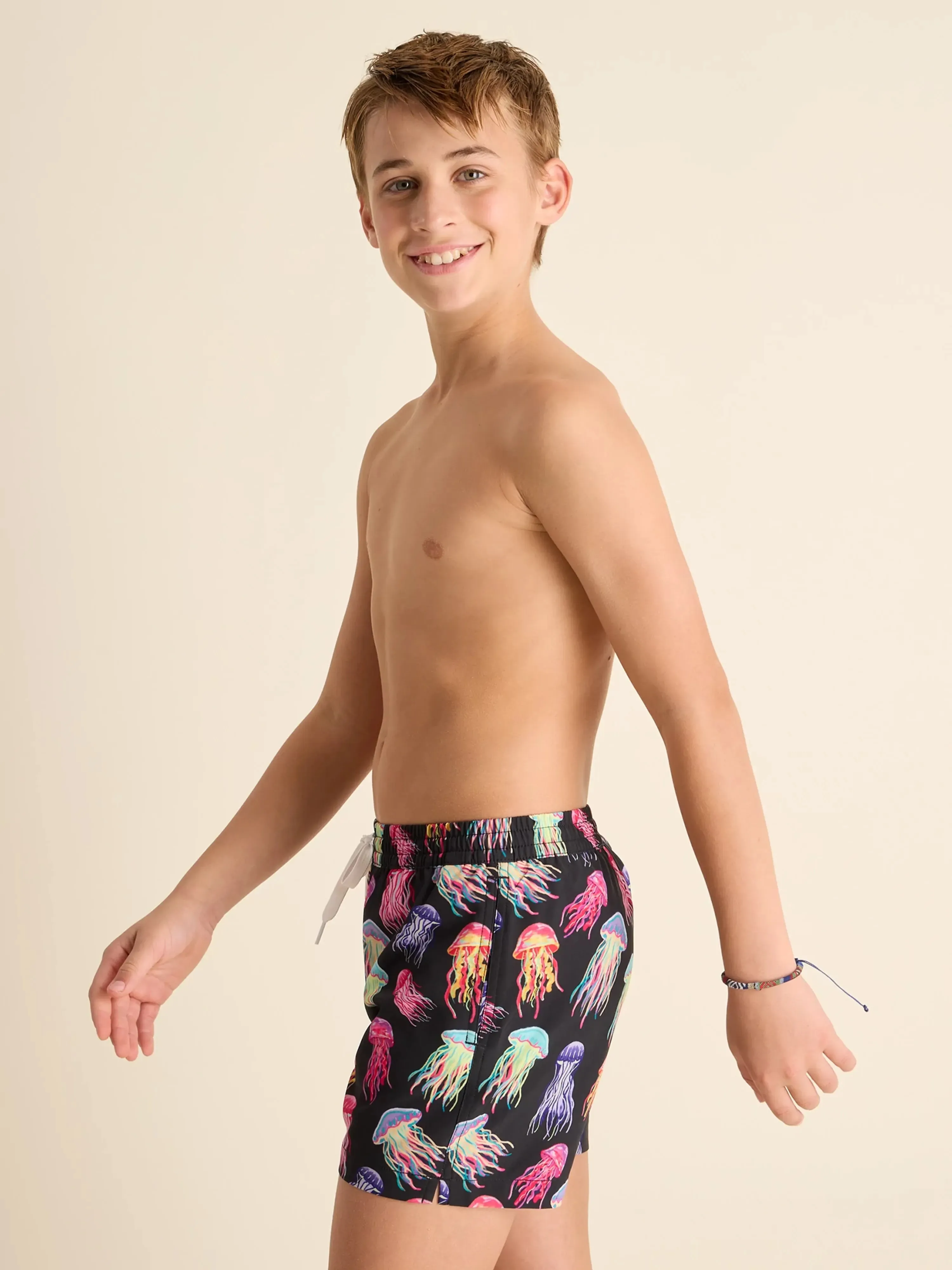 The Don't Be Jellies (Boys Lined Classic Swim Trunk- Shorter)