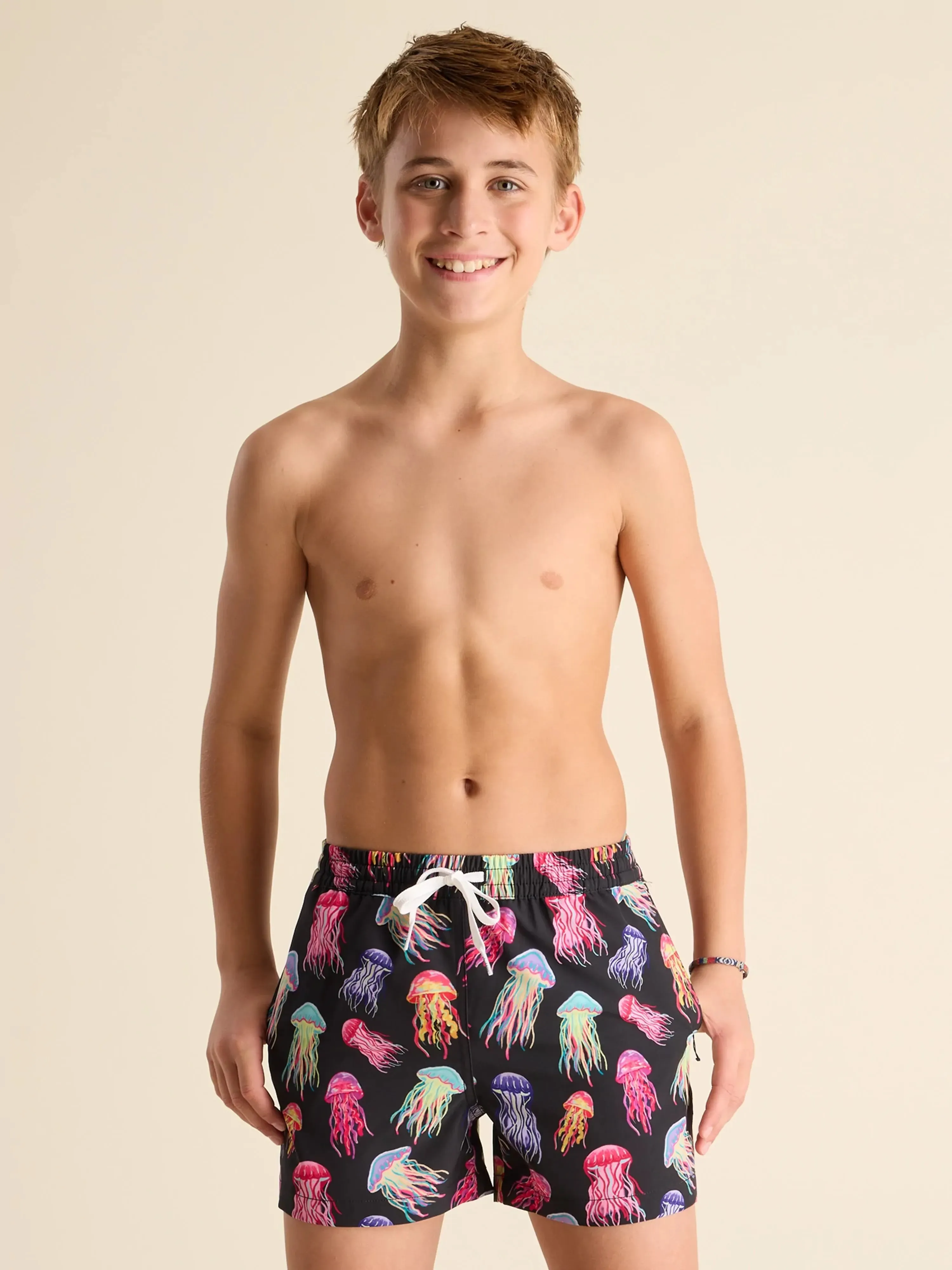 The Don't Be Jellies (Boys Lined Classic Swim Trunk- Shorter)