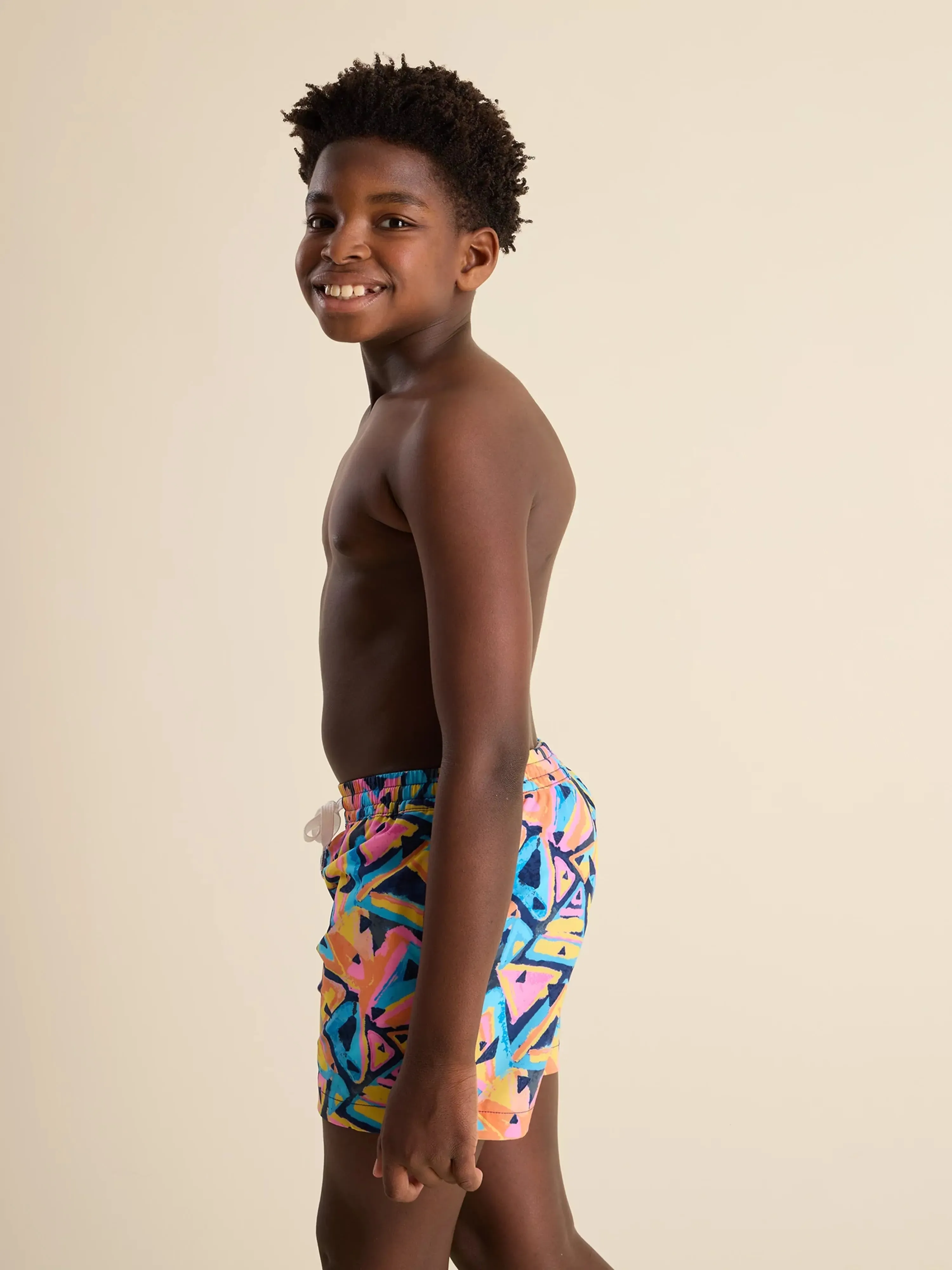 The Exploding Nachos (Boys Lined Classic Swim Trunk- Shorter)